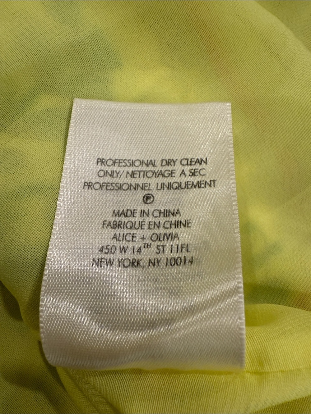 Alice + Olivia Hadley Yellow Floral Mini Fit & Flare Dress Size 6 - Picture 8 of 9